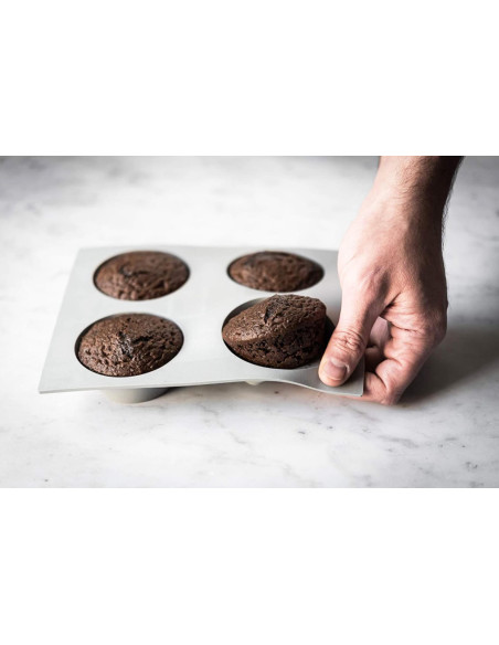 De BuyerElastomoule voor 4 of 6 muffins