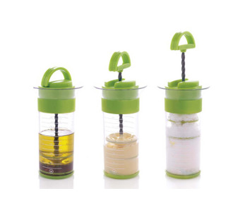 Mastrad Sauce Spinner™ em aço inoxidável e silicone verde 2