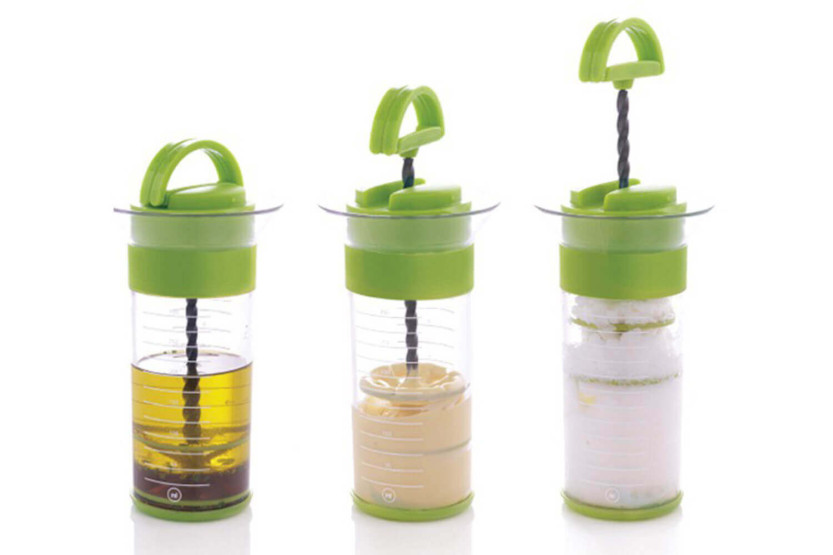 Mastrad Sauce Spinner™ em aço inoxidável e silicone verde