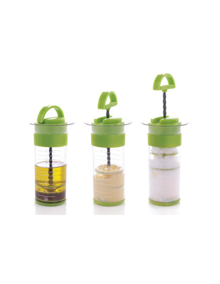 Mastrad Sauce Spinner™ em aço inoxidável e silicone verde