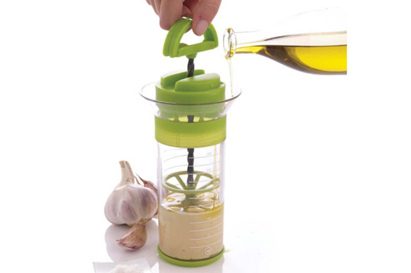 Mastrad Sauce Spinner™ em aço inoxidável e silicone verde