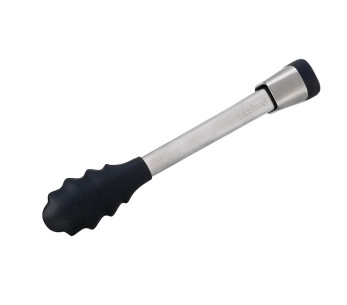 Mastrad Express serveertang 28cm roestvrij staal en zwarte silicone