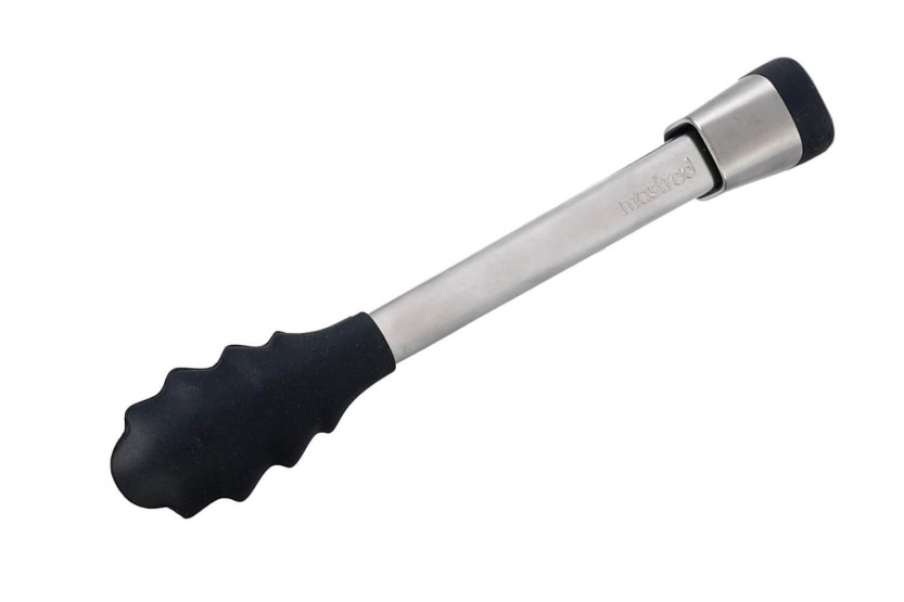 Mastrad Express serveringstang 28 cm i rustfrit stål og sort silikone