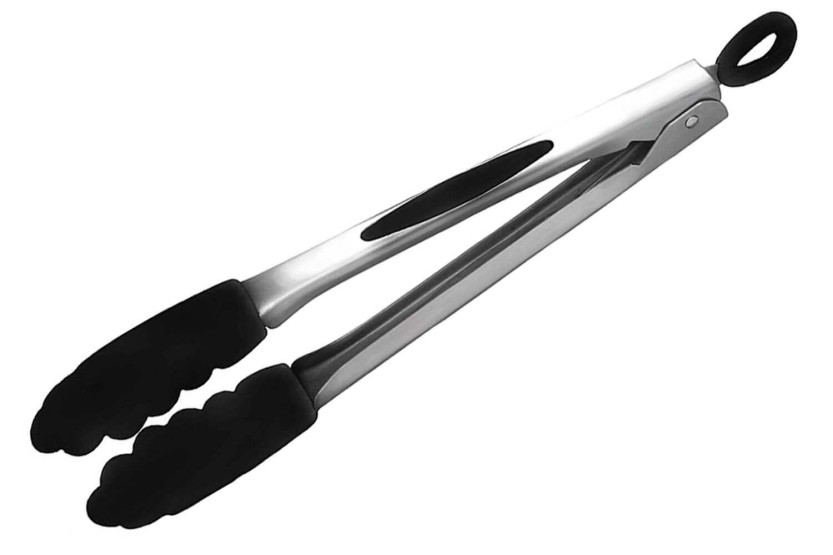 Mastrad Küchenzange Stahl und Silikon schwarz