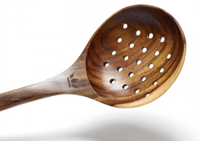 Dutchdeluxes Schiumatoio XL in legno di acacia 34,5 x 11 cm