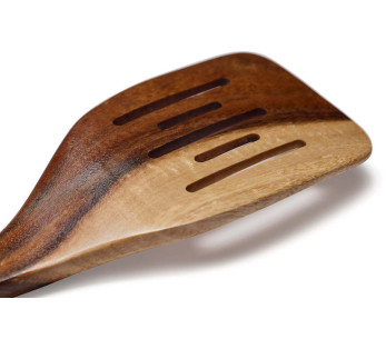 Dutchdeluxes openwork spatula acacia wood 31 x 7cm 2