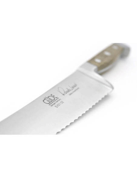 Güde Alpha Eiche Brotmesser 32cm aus geschmiedetem Stahl