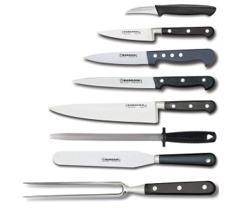 Malette de Chef Bargoin 5 köksknivar + 3 köksredskap 2