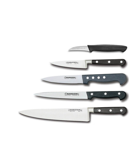 Malette de Chef Bargoin 5 kitchen knives + 3 stainless steel utensils