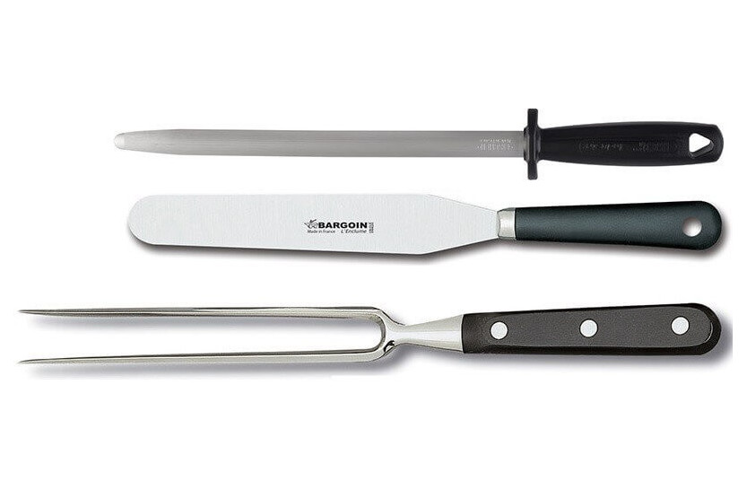 Malette de Chef Bargoin 5 kitchen knives + 3 stainless steel utensils