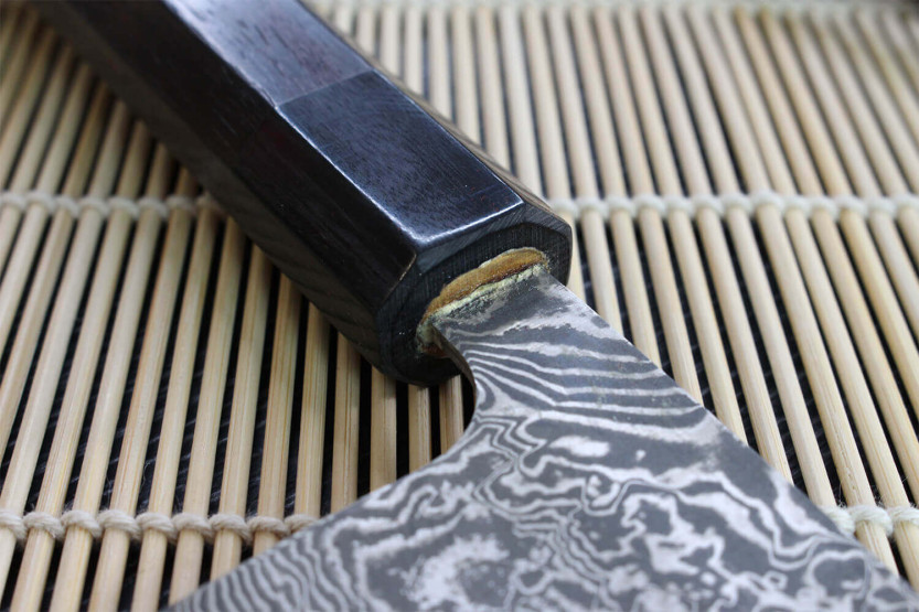 Takeshi Saji R2 Nickel Damas 18cm Cuchillo santoku japonés hecho a mano