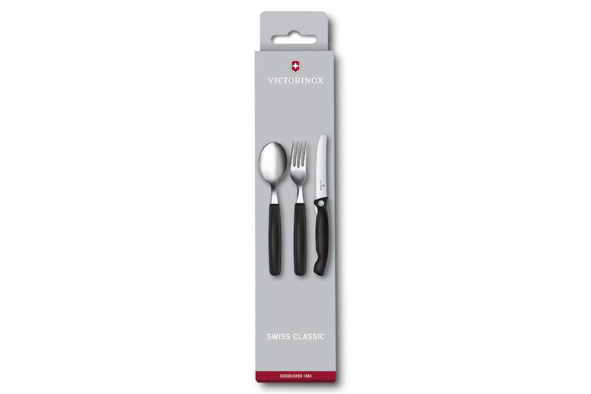 Sett med 3 couverts Victorinox Swiss Classic pliant