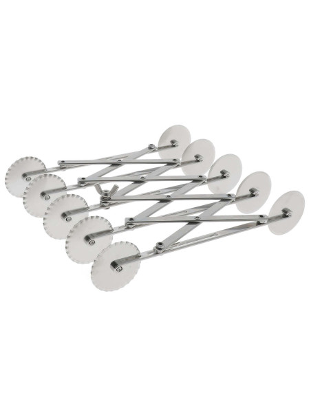 Multi-Coupe-Rolle Metall doppelt 5 glatte Rollen und 5 geriffelte Rollen Edelstahl