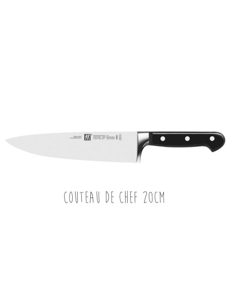 Set of 3 Zwilling Professionnals S forged Office + Slicer + Chef knives