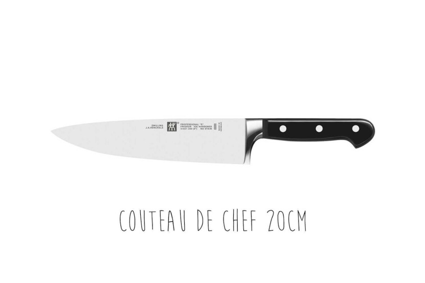 Set van 2 Zwilling Professionnal S gesmede Office + Chef messen