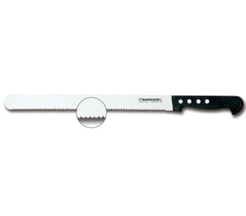 33 cm Classic 4 nagler med mikrotannet blad Bargoin patékniv med 4 nagler