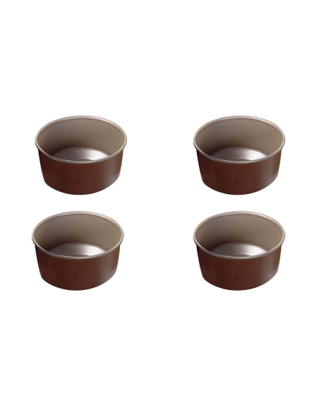 Set of 4 Gobel individual soufflé moulds diameter 8cm
