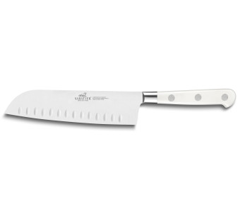Sabatier santokukniv Toque blanche 100% smidd med granton egg 18cm