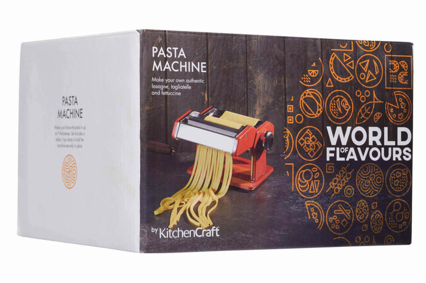 Máquina para massas em aço inoxidável Kitchencraft World of Flavours