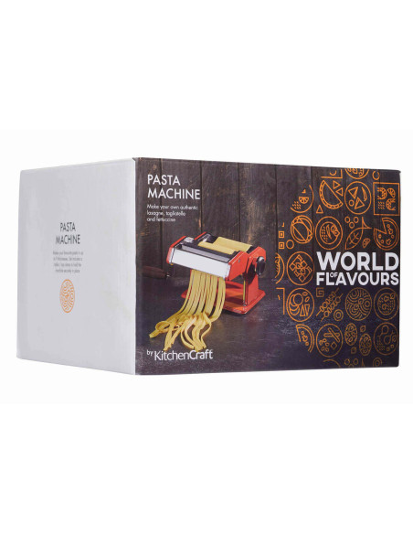 Máquina para massas em aço inoxidável Kitchencraft World of Flavours