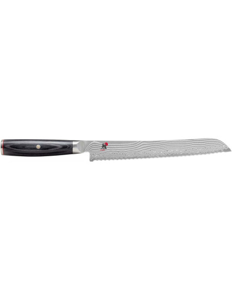Miyabi 5000FCD japanese Bread knife 24cm damascus blade 48 layers pakkawood handle