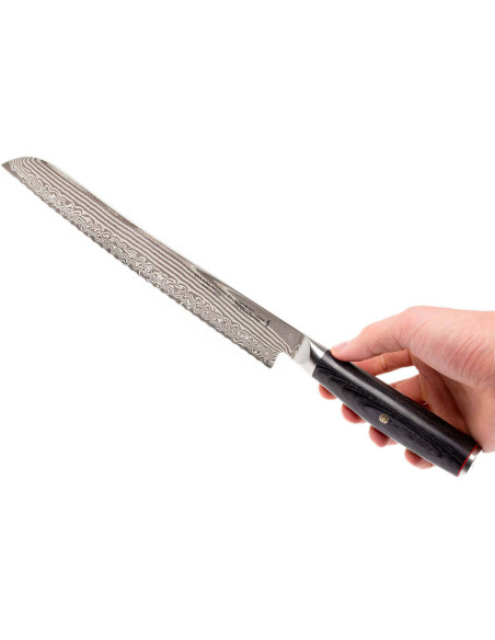 Miyabi 5000FCD japanese Bread knife 24cm damascus blade 48 layers pakkawood handle