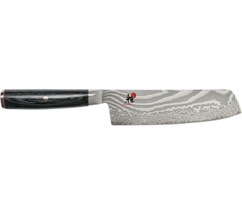Miyabi 5000FCD Japansk nakiri-kniv 17 cm damaskusblad 48 lag pakkawoodhåndtak