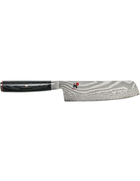 Miyabi 5000FCD Japanese nakiri knife 17cm damascus blade 48 layers pakkawood handle
