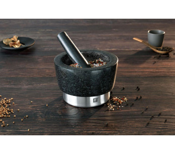 Mortaio e pestello in granito nero Zwilling Spices diametro 15 cm 2