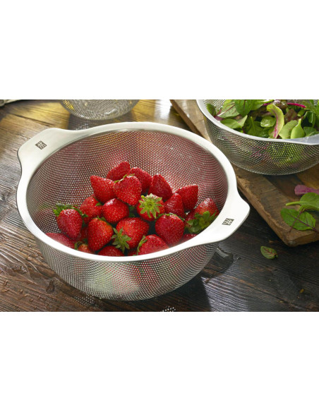 Zwilling 18/10 roestvrij stalen vergiet diameter 20cm platte bodem