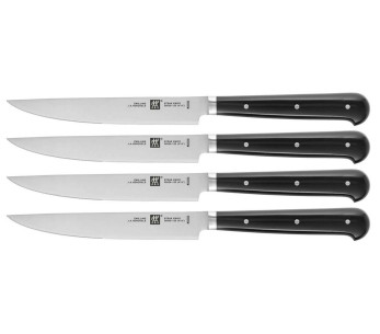 Conjunto de 4 facas para bifes Zwilling com lâminas micro-serrilhadas de 12 cm
