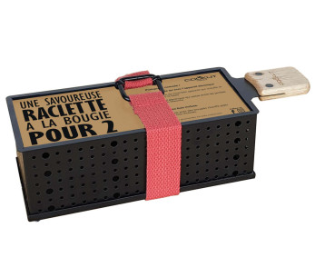 Juego de raclette con vela Cookut Lumi Duo para 2 personas