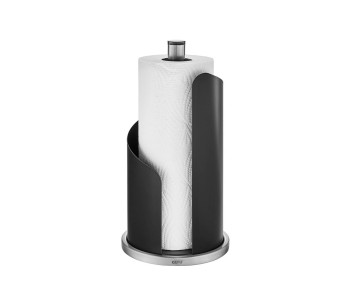 Suporte para rolos de cozinha Gefu Curve 30cm preto