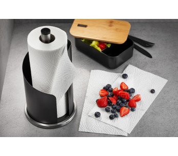 Kjøkkenrullholder Gefu Curve 30cm svart 2