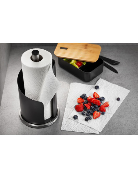 Kitchen roll holder Gefu Curve 30cm black