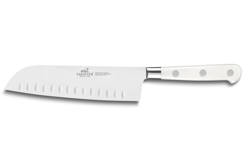 2 kpl Sabatier Toque blanche 100% taottu toimistoveitsi + santokuveitsi sarja