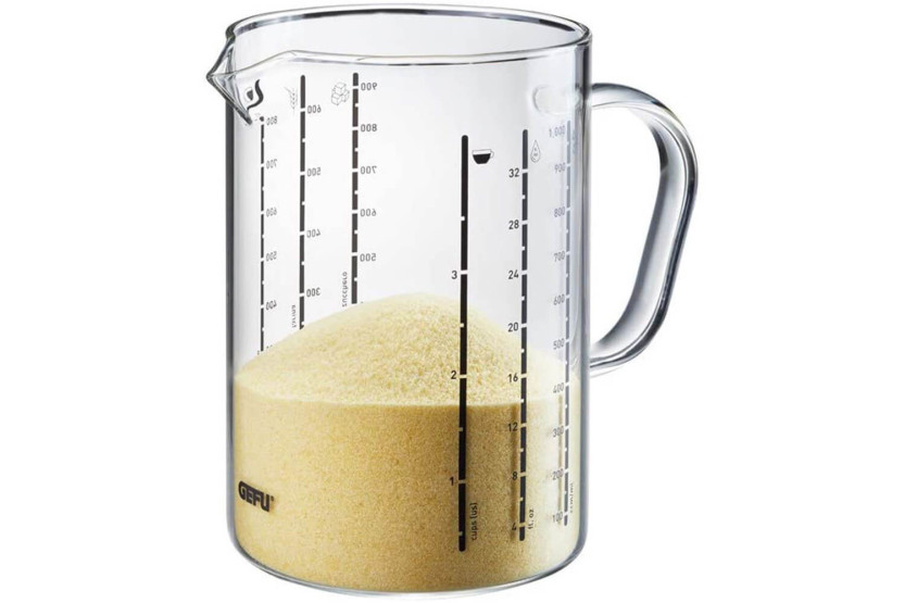 Gefu Meti meetglas in borosilicaatglas