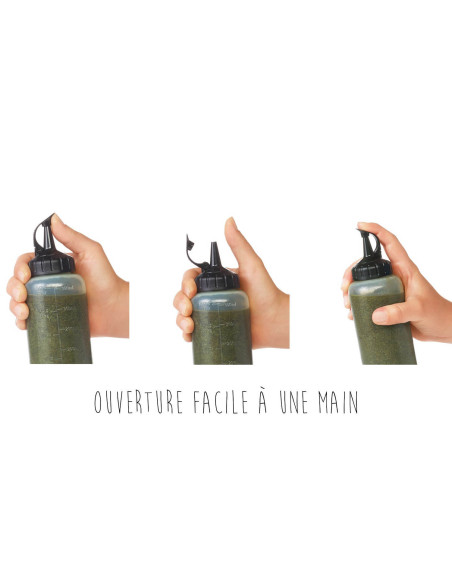Durchsichtige weiche OXO-Flasche