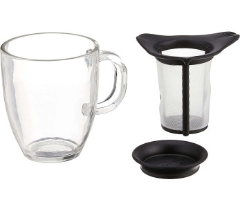 Conjunto Bodum Yo-Yo Chávena de vidro de 35cl com filtro 2