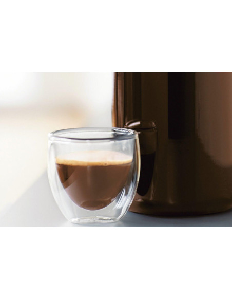 Sett med 2 Bodum Pavina 8 cl dobbeltveggede glass