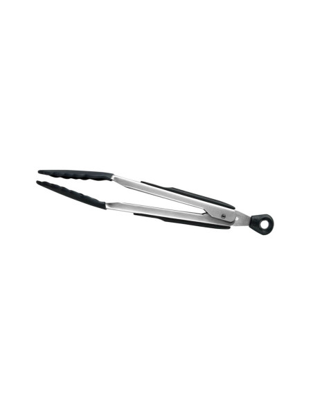 Steel and silicone serving tongs 22 cm