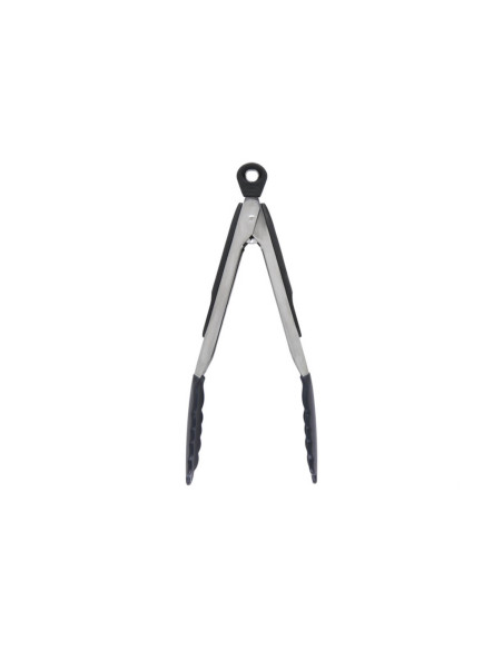 Steel and silicone serving tongs 22 cm