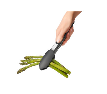 Pinça de servir em aço e silicone 22 cm 2