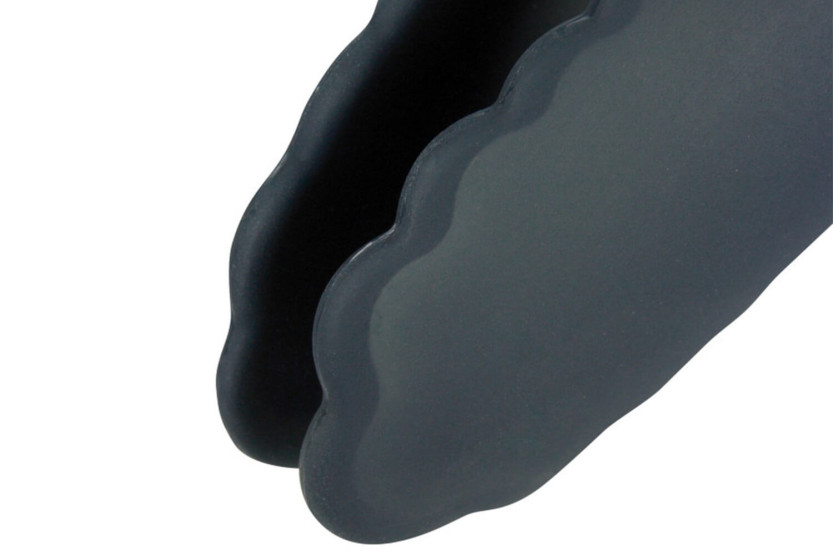 Steel and silicone serving tongs 22 cm