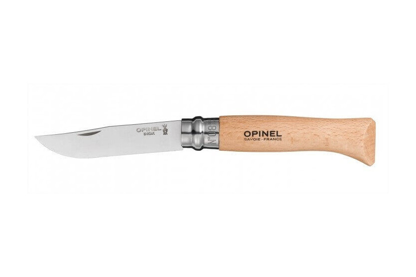 Traditionelles Opinel-Set Nr. 8 mit 8,5 cm Klinge und drehbarer Zwinge + Etui