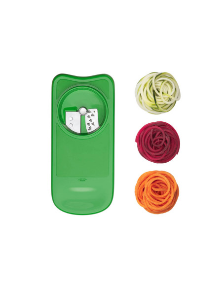 Set 2 Reiben + 1 Hobel + 1 Spiralizer mit Auffangbehälter OXO