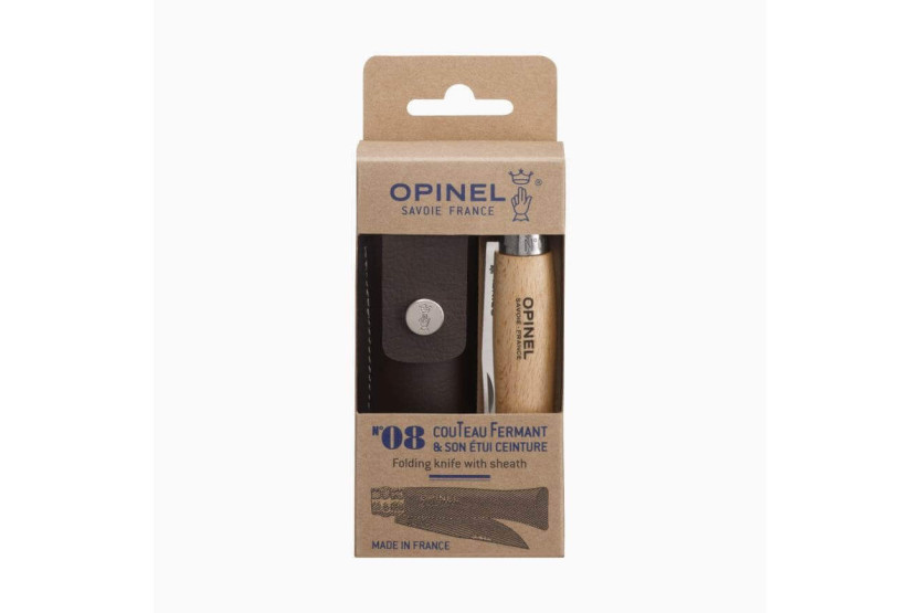 Opinel perinteinen laatikollinen setti n°8 8.5cm pyörivä terä + kotelo