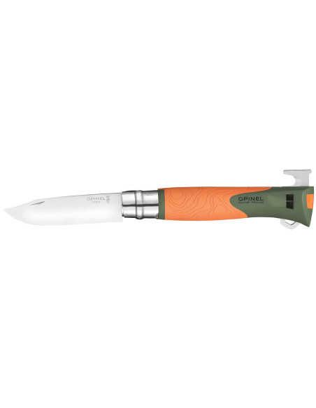 Opinel N°12 Explore foldekniv Tire-Tique blad i rustfritt stål