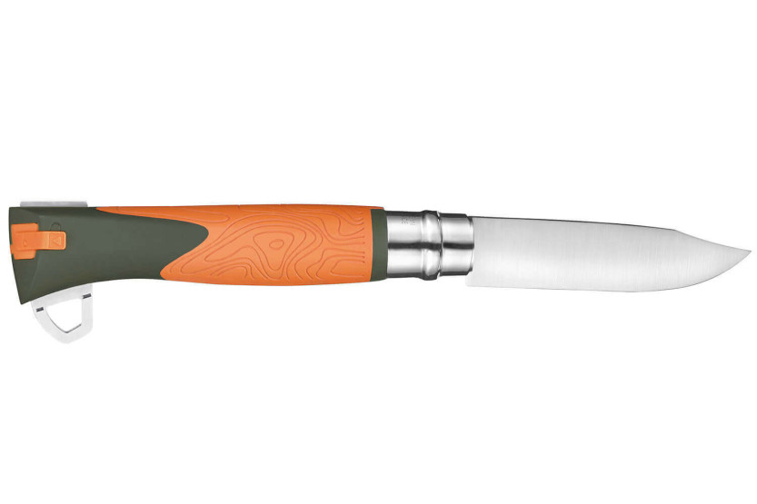 Opinel N°12 Explore foldekniv Tire-Tique blad i rustfritt stål