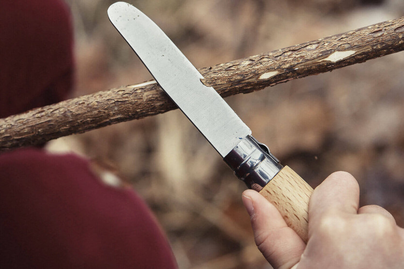 Set Mein erstes Opinel mit abgerundeter Klinge 8cm + Etui